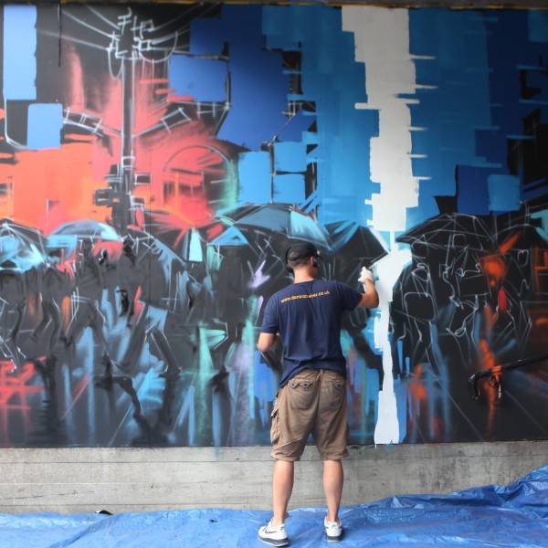 urban weekend graffiti artist