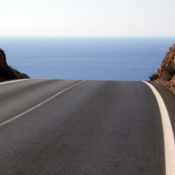 a road leading to the sea